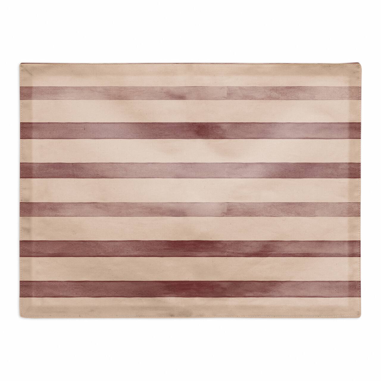 Watercolor Brown Poly Twill Placemat